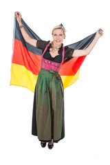 Frau im Dirndl