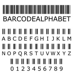 Illustration of Barcode Alphabet