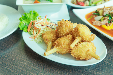 Menu of Vietnamese food.