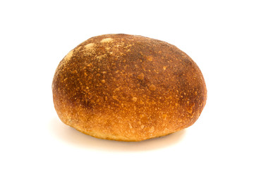 Fresh bread isolated on white background