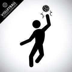 Fototapeta na wymiar volleyball design