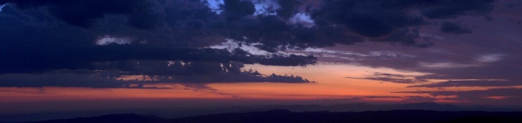 Fototapeta na wymiar Sunrise over the mountains of the Caucasus
