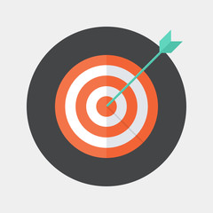 Flat target icon