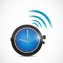 wake up watch illustration design