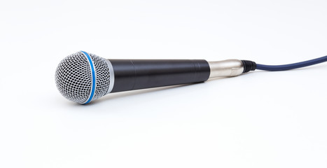 microphone on white background