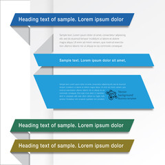 Infographics Web Banner & Label, Heading Design