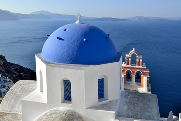 Fototapeta na wymiar Kościół, Santorini, Oia, Grecja