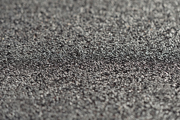 Fresh asphalt closeup
