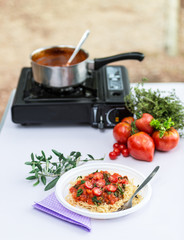 camp pasta