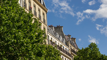 Fototapeta na wymiar Pariser Hausfassaden