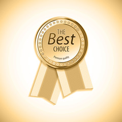 Blank round polished gold metal