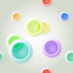 Paper on abstract circle background drop shadows