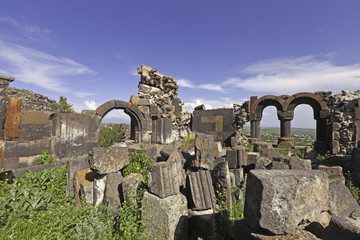 The ruins of a medieval church