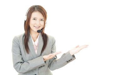 笑顔のオペレーター