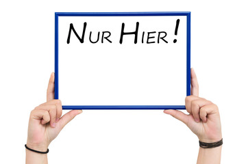 nur hier