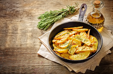 potatoes baked with rosemary
