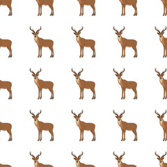 Seamless deer pattern