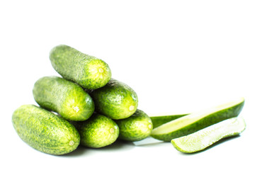 Cucumber vegetable isolated on white background