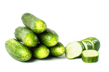 Cucumber vegetable isolated on white background