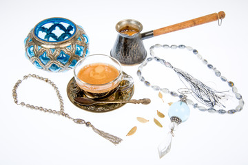 Arabic coffee in studio