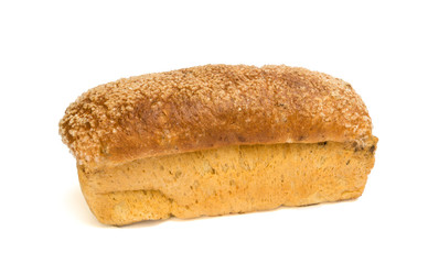 Fresh bread isolated on white background