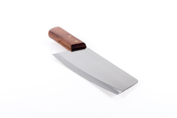 Kitchen knife with wooden handle