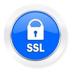 ssl blue glossy web icon