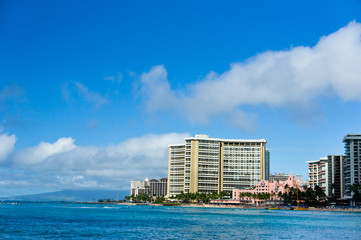 Fototapeta premium Beautiful view of Honolulu, Hawaii, United States