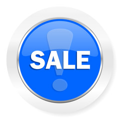 sale blue glossy web icon