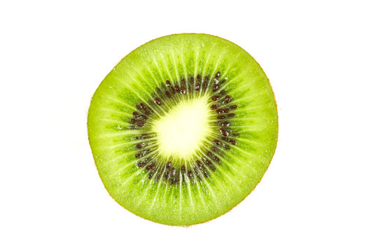 Kiwi fruit inside with seeds