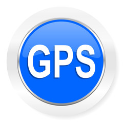 gps blue glossy web icon