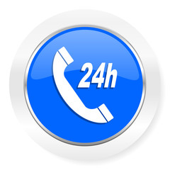 service blue glossy web icon