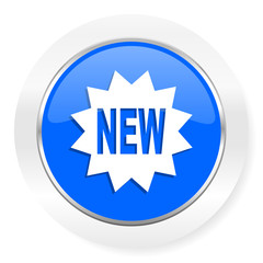new blue glossy web icon
