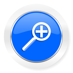 lens blue glossy web icon