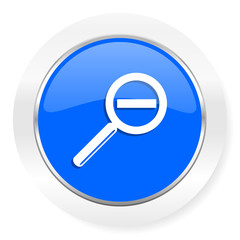 lens blue glossy web icon