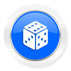 game blue glossy web icon