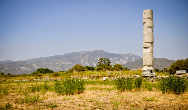 Fototapeta Ancient ruins, Heraion, Samos, Greece