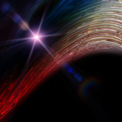 futuristic wave background design with lights