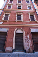Facciata palazzi signorili, centro storico, Pisa
