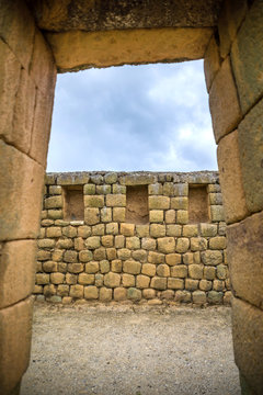 View of the ancient Inca ruins of Ingapirca