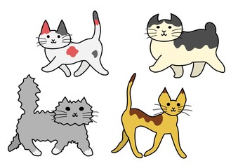 歩く猫たち