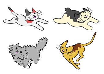走る猫たち