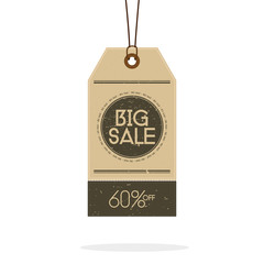 Vintage Style Sale Tags Design Isolated