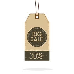 Vintage Style Sale Tags Design Isolated