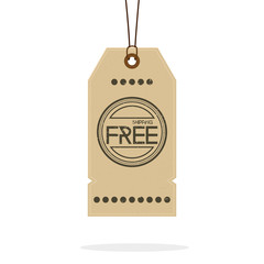 Vintage Style Sale Tags Design Isolated