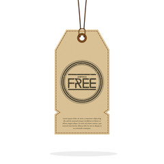 Vintage Style Sale Tags Design Isolated