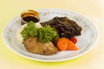 Delicious of BBQ ribs