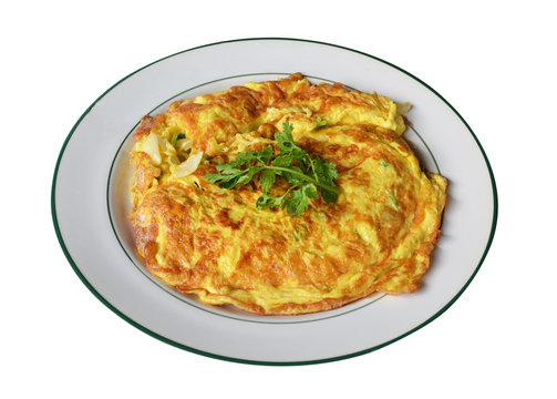 Plain egg omelette