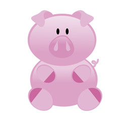 Obraz na płótnie Canvas cute Pig