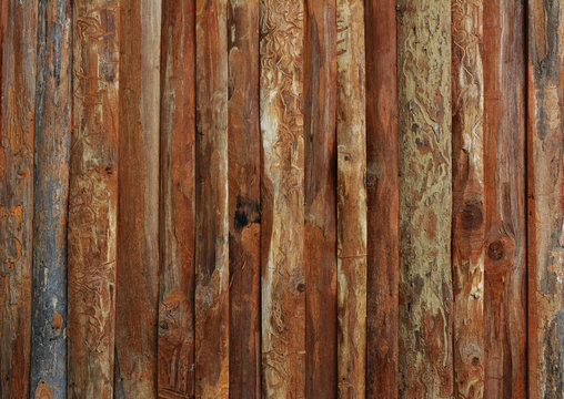 old wooden background with vertical boards